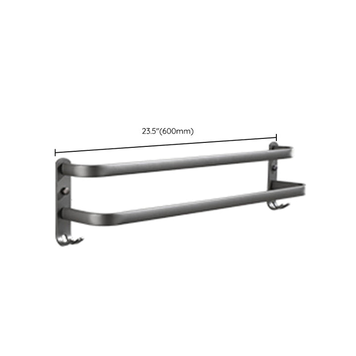 Lisslune | Modern Bathroom Fixture Set Towel Bar Gray Bathroom Shelf Bathroom Set