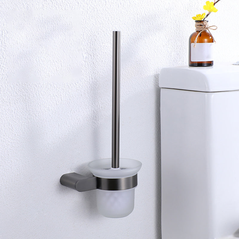 Lisslune | Dark gray modern bathroom accessory set stainless steel bathroom accessory set