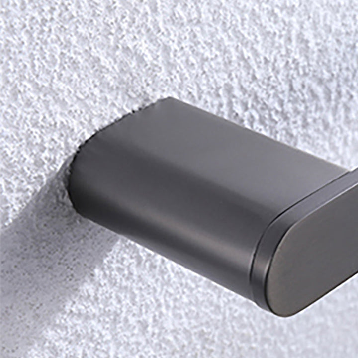 Lisslune | Dark gray modern bathroom accessory set stainless steel bathroom accessory set