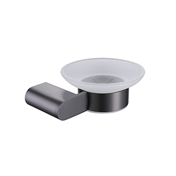 Lisslune | Dark gray modern bathroom accessory set stainless steel bathroom accessory set