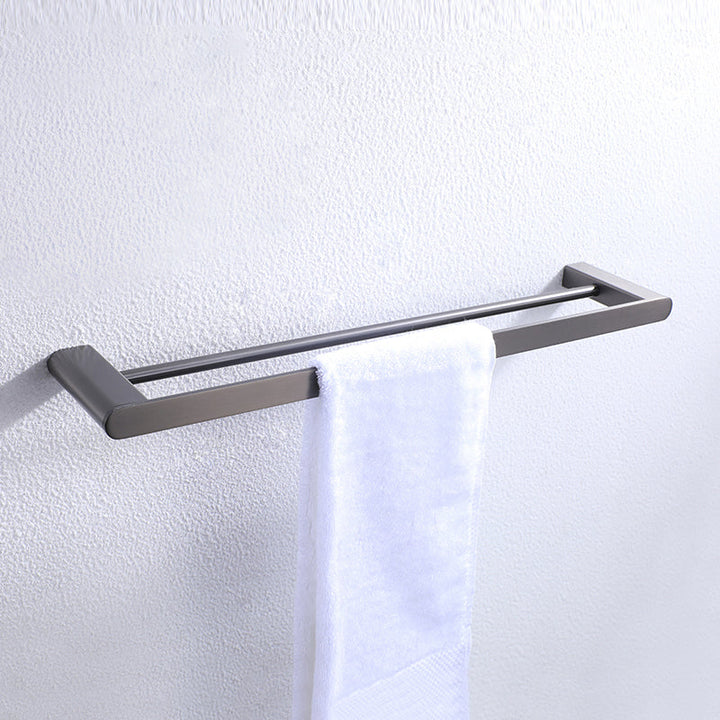 Lisslune | Dark gray modern bathroom accessory set stainless steel bathroom accessory set