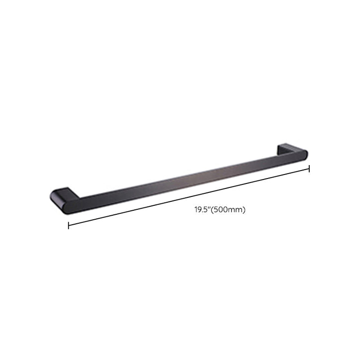 Lisslune | Dark Gray Modern Bathroom Accessory Set Stainless Steel Bathroom Accessory Set