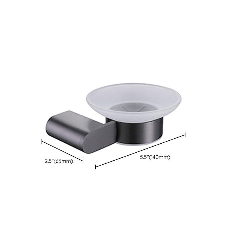 Lisslune | Dark gray modern bathroom accessory set stainless steel bathroom accessory set