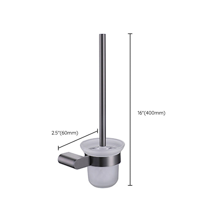 Lisslune | Dark gray modern bathroom accessory set stainless steel bathroom accessory set
