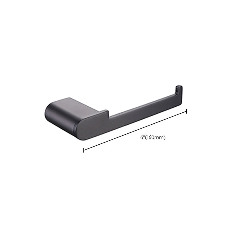 Lisslune | Dark Gray Modern Bathroom Accessory Set Stainless Steel Bathroom Accessory Set