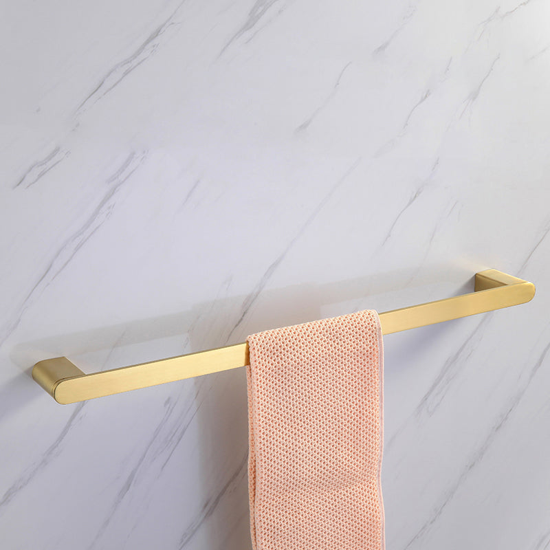 Lisslune | Modern Bathroom Hardware Set Gold Towel Bar Bath Hardware Set