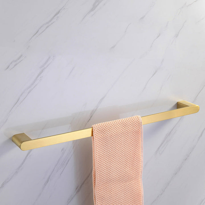 Lisslune | Modern Bathroom Hardware Set Gold Towel Bar Bath Hardware Set