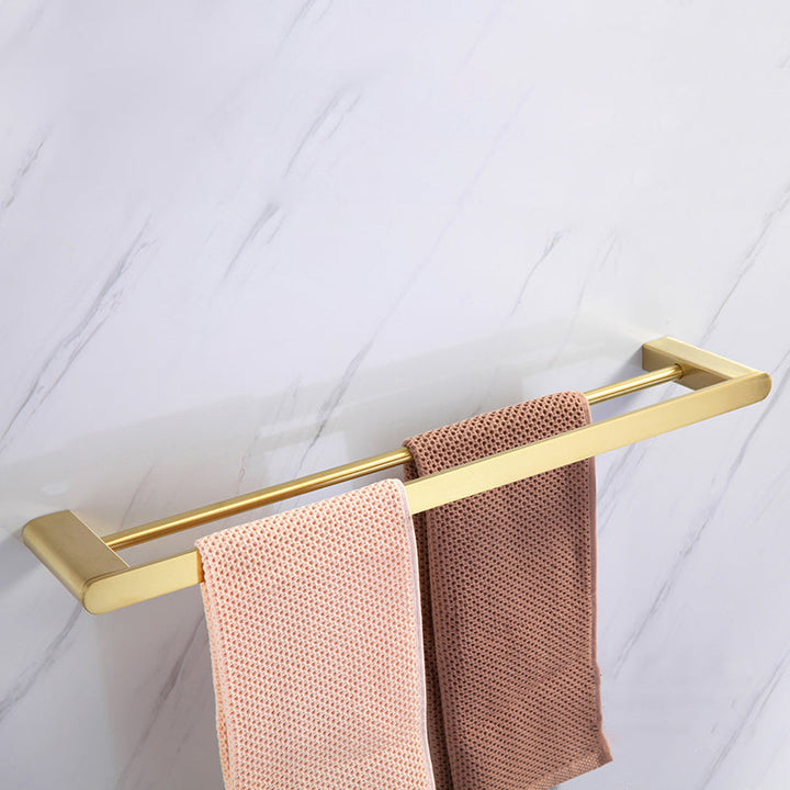Lisslune | Modern Bathroom Hardware Set Gold Towel Bar Bath Hardware Set