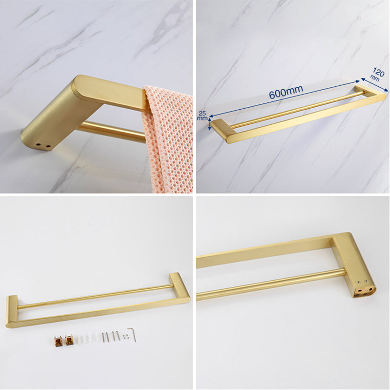Lisslune | Modern Bathroom Hardware Set Gold Towel Bar Bath Hardware Set