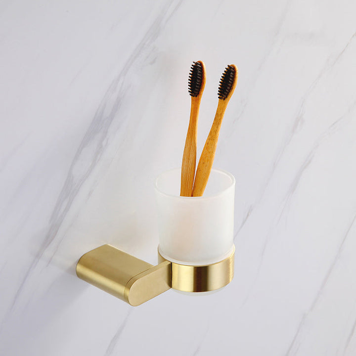 Lisslune | Modern Bathroom Hardware Set Gold Towel Bar Bath Hardware Set