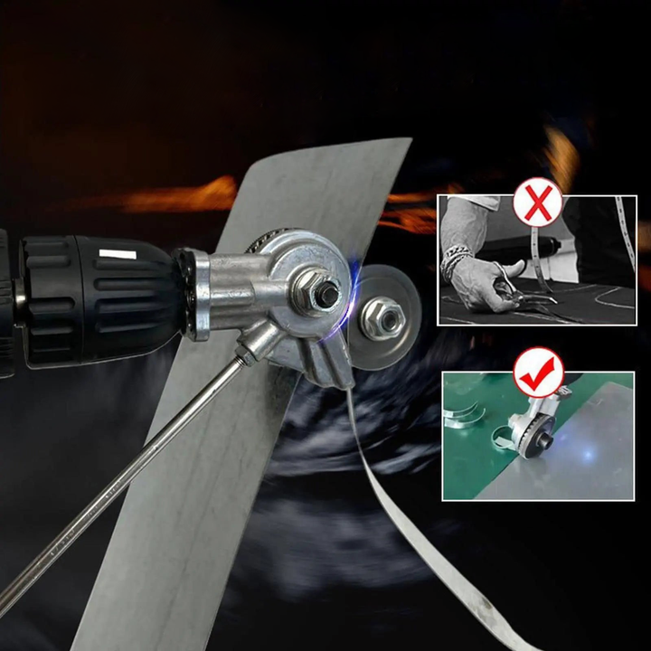 Lisslune | Electric Plate Cutter – Drill Attachment for Fast, Safe & Effortless Sheet Cutting