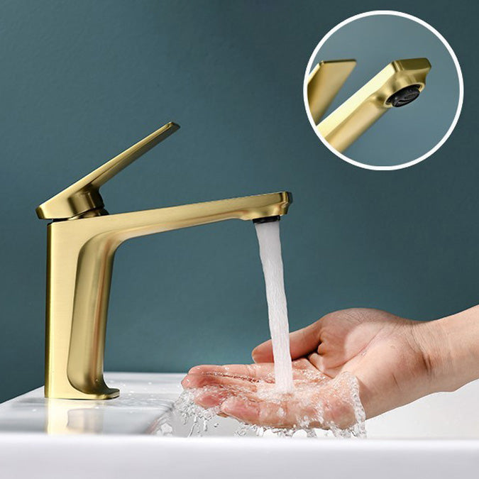 Lisslune | Glam Copper Vessel Faucet Lever Handles Low Arch Vessel Faucet for Bathroom