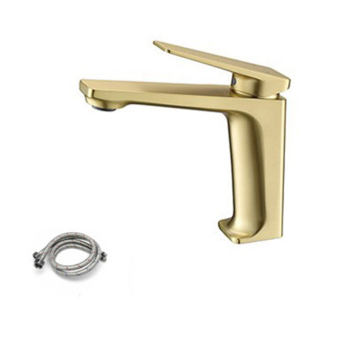 Lisslune | Glam Copper Vessel Faucet Lever Handles Low Arch Vessel Faucet for Bathroom