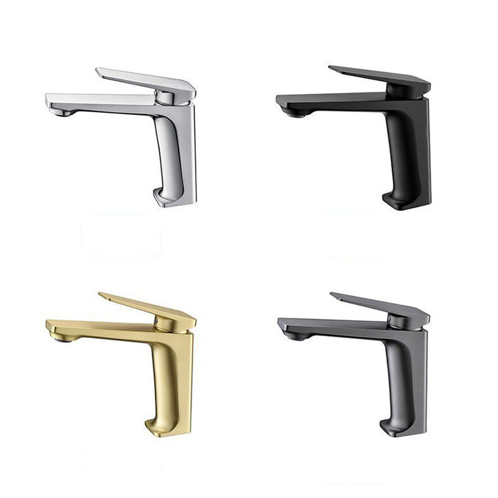 Lisslune | Glam Copper Vessel Faucet Lever Handles Low Arch Vessel Faucet for Bathroom