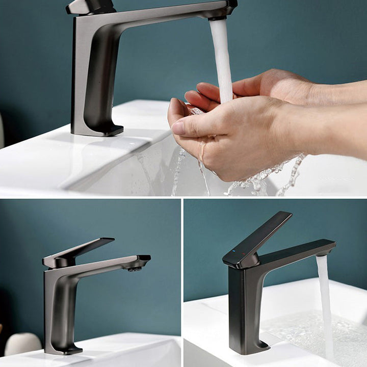 Lisslune | Glam Copper Vessel Faucet Lever Handles Low Arch Vessel Faucet for Bathroom