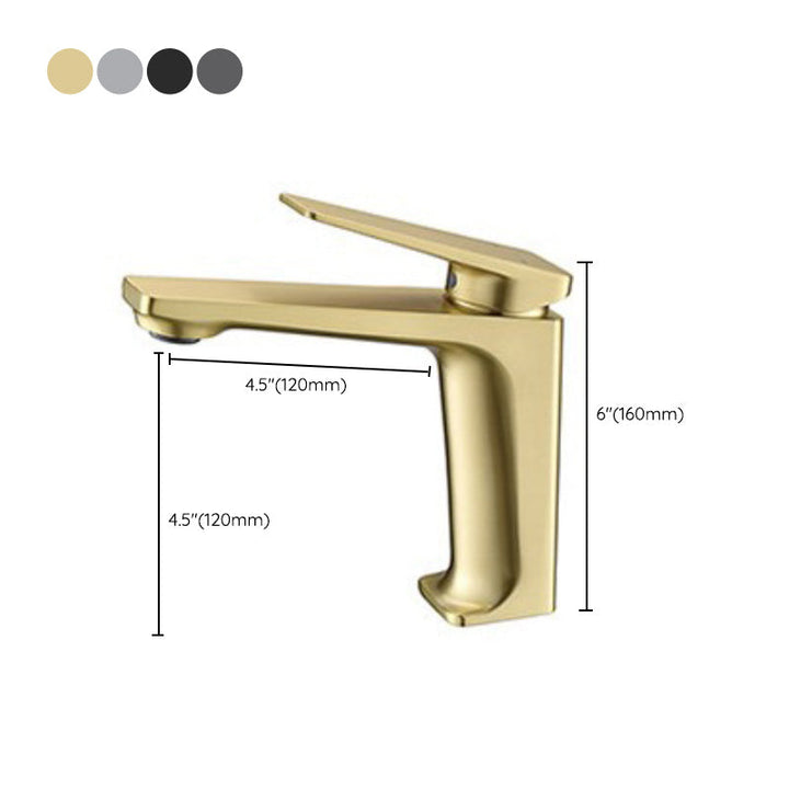 Lisslune | Glam Copper Vessel Faucet Lever Handles Low Arch Vessel Faucet for Bathroom