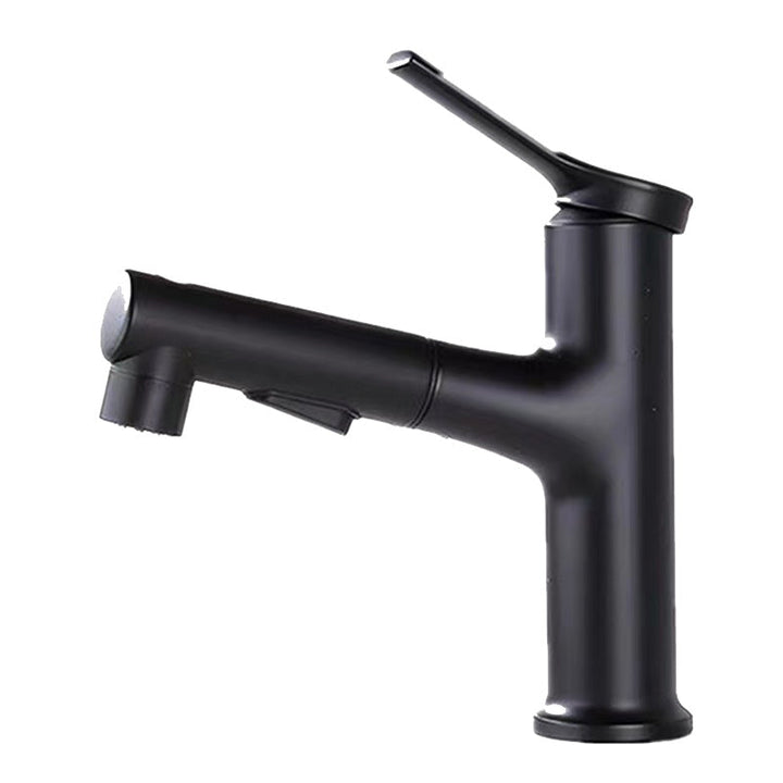 Lisslune | Contemporary Sink Faucet Plian Low Arc Center Set Bathroom Faucet