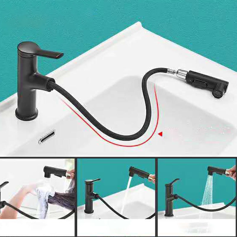 Lisslune | Contemporary Sink Faucet Plian Low Arc Center Set Bathroom Faucet