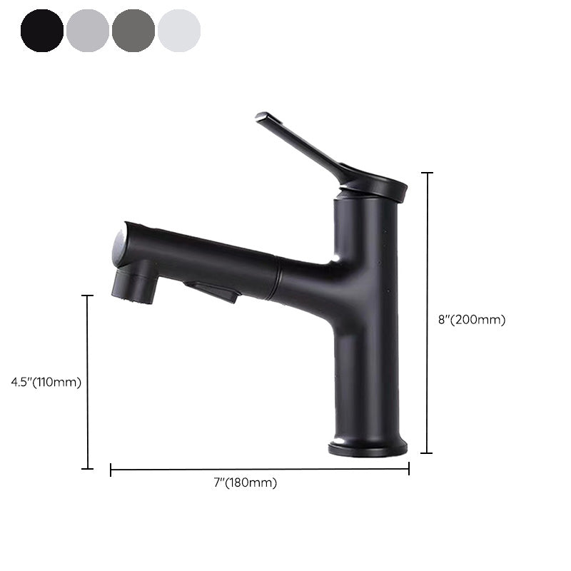 Lisslune | Contemporary Sink Faucet Plian Low Arc Center Set Bathroom Faucet