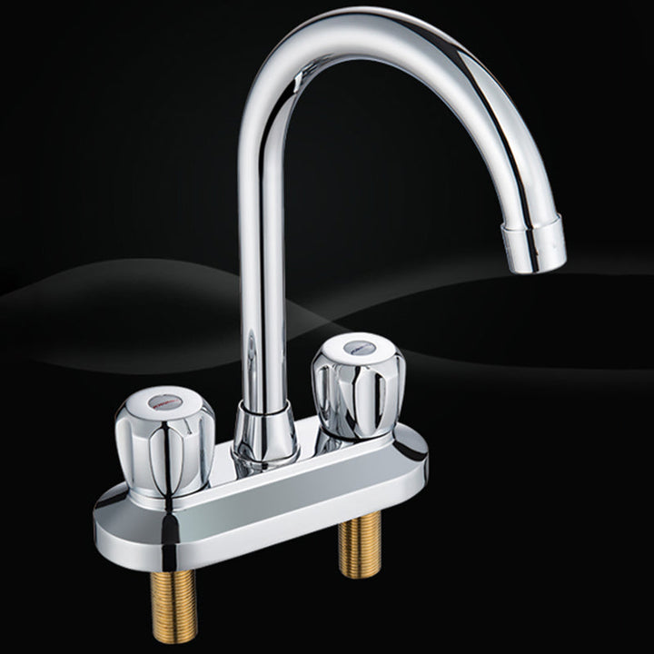 Lisslune | 2-Handle Modern Vessel Sink Faucet Three-Way Bathroom Faucet