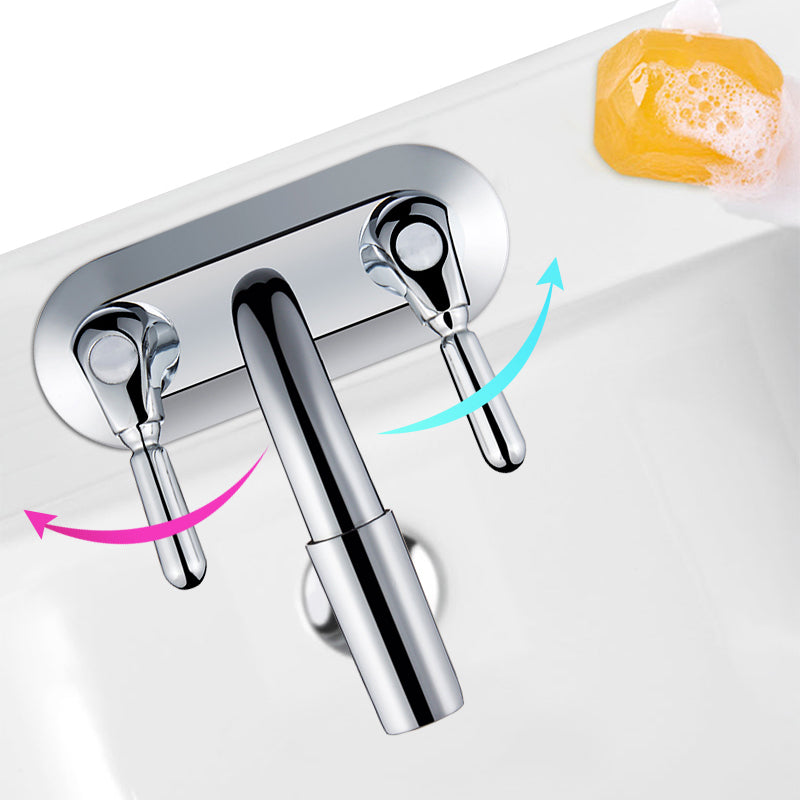 Lisslune | 2-Handle Modern Vessel Sink Faucet Three-Way Bathroom Faucet