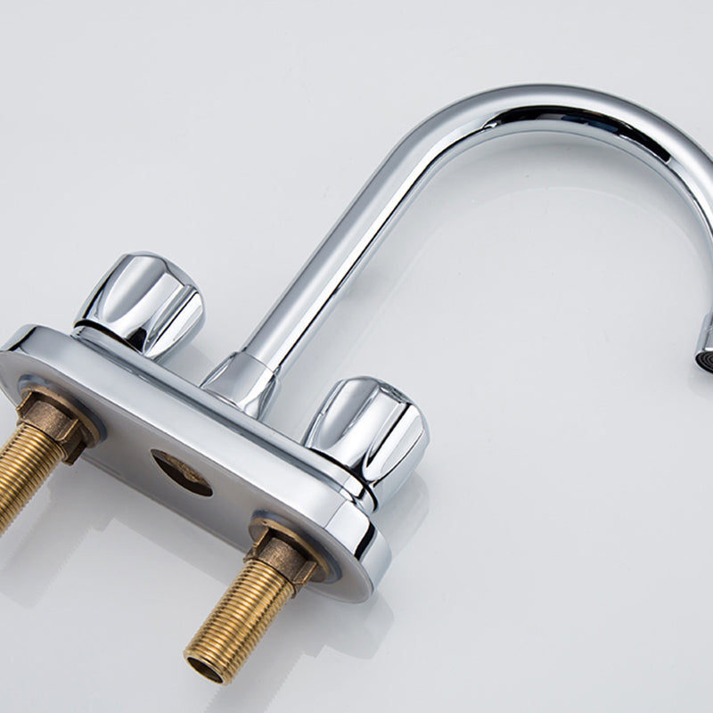 Lisslune | 2-Handle Modern Vessel Sink Faucet Three-Way Bathroom Faucet