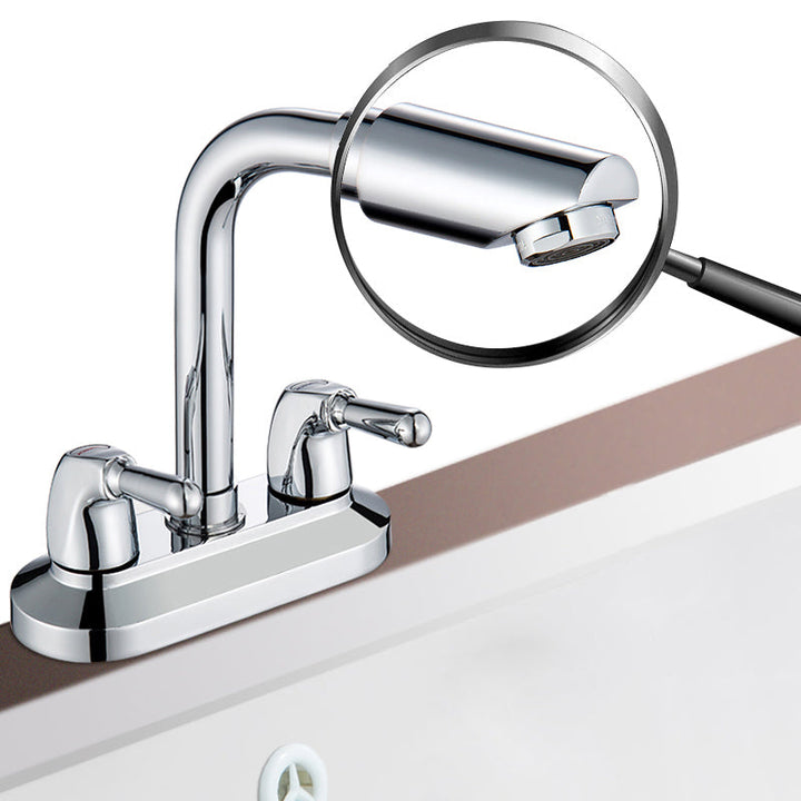Lisslune | 2-Handle Modern Vessel Sink Faucet Three-Way Bathroom Faucet