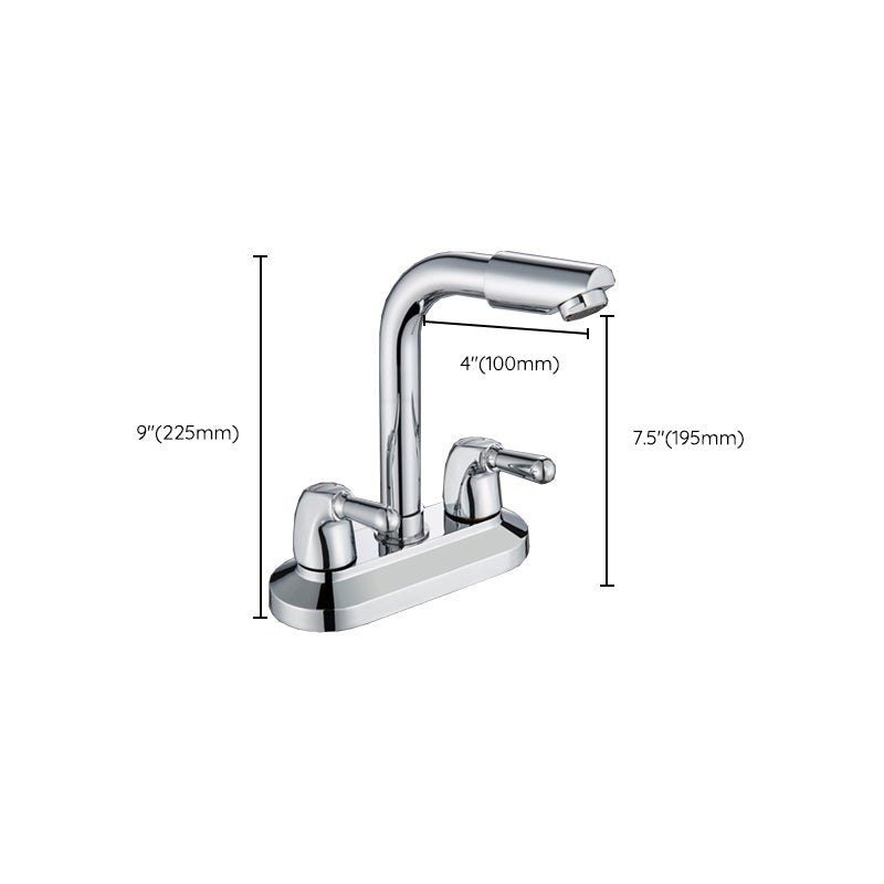 Lisslune | 2-Handle Modern Vessel Sink Faucet Three-Way Bathroom Faucet