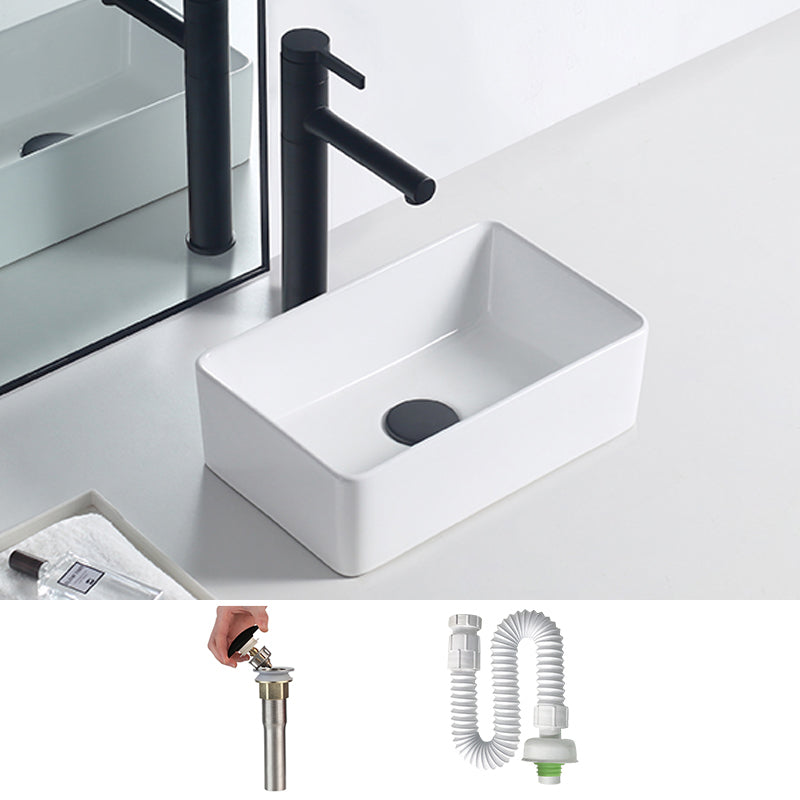 Lisslune | Modern porcelain floor wash basin Rectangular sink for the bathroom