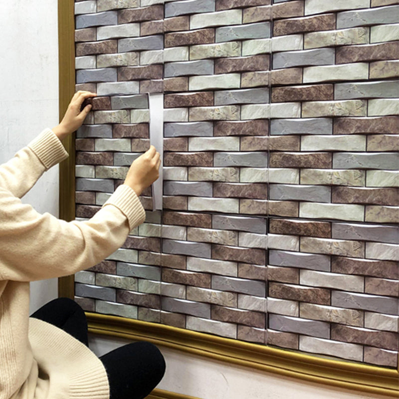 Lisslune | Modern PVC Field Tile/Single Tile Rectangular Peel and Stick Back Wall Tile