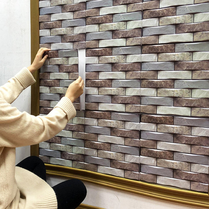 Lisslune | Modern PVC Field Tile/Single Tile Rectangular Peel and Stick Back Wall Tile