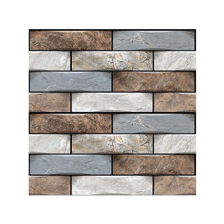 Lisslune | Modern PVC Field Tile/Single Tile Rectangular Peel and Stick Back Wall Tile