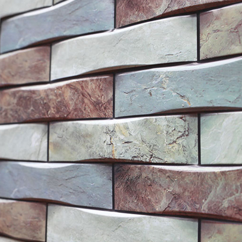 Lisslune | Modern PVC Field Tile/Single Tile Rectangular Peel and Stick Back Wall Tile