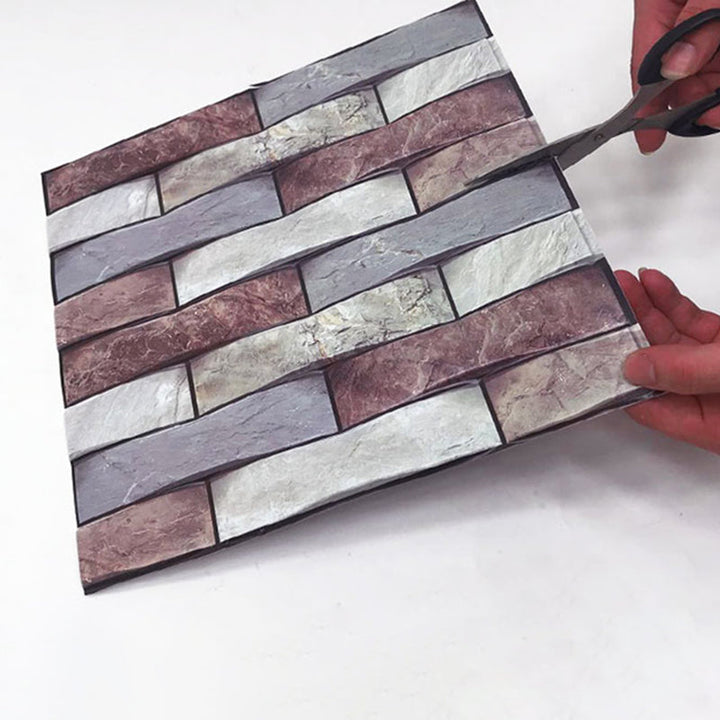 Lisslune | Modern PVC Field Tile/Single Tile Rectangular Peel and Stick Back Wall Tile