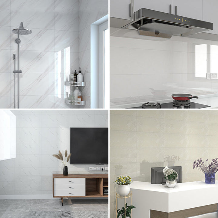 Lisslune | PVC rectangular wallpaper Modern removable and stick-on backsplash tile