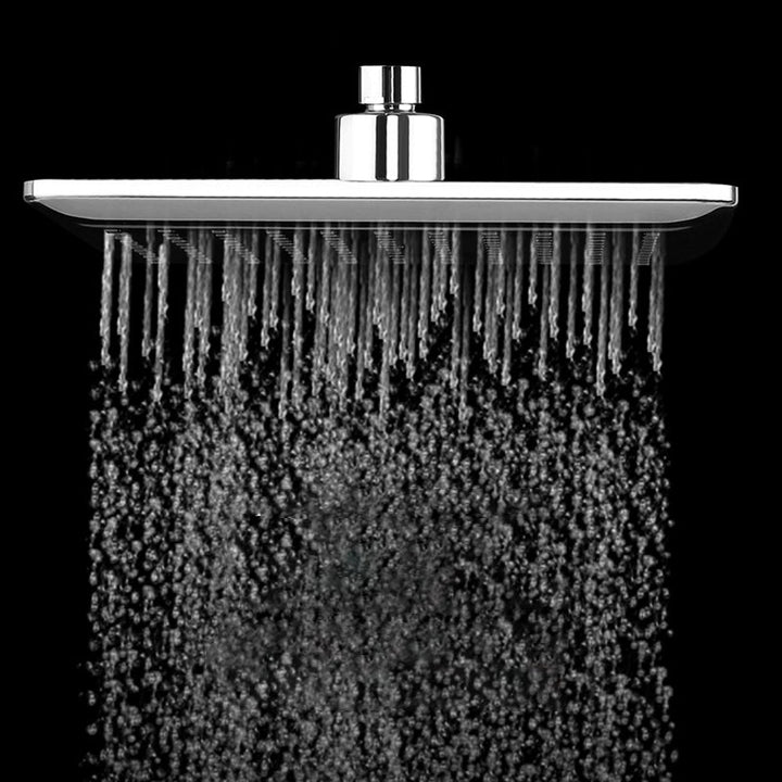 Lisslune | Chrome Square Shower Head Combination Wall Mounted and Ceiling Mounted Hand Shower