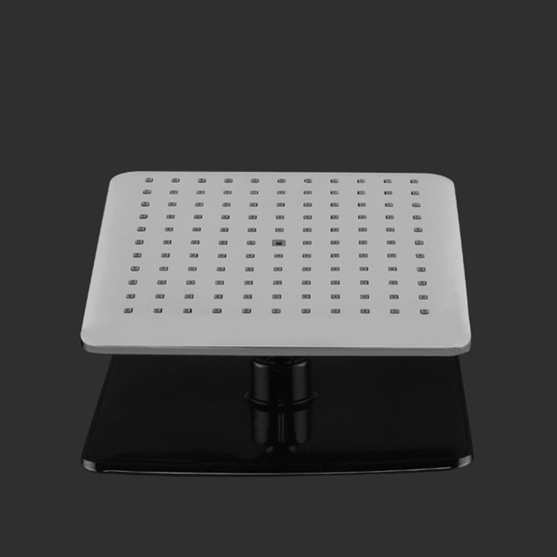Lisslune | Chrome Square Shower Head Combination Wall Mounted and Ceiling Mounted Hand Shower