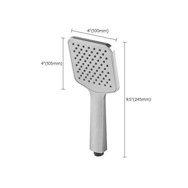 Lisslune | Chrome Square Shower Head Combination Wall Mounted and Ceiling Mounted Hand Shower