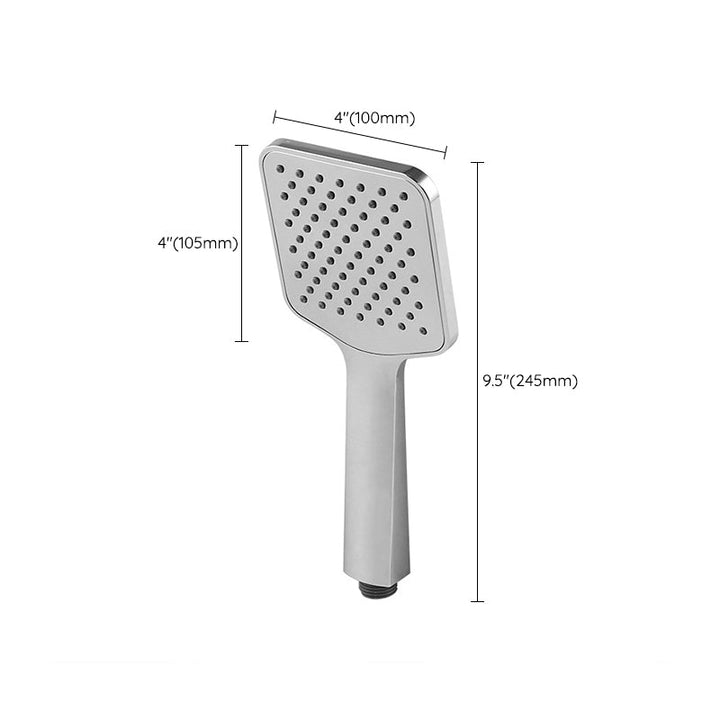 Lisslune | Chrome Square Shower Head Combination Wall Mounted and Ceiling Mounted Hand Shower