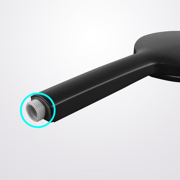 Lisslune | Contemporary Black Round Showerhead Combo Rain Shower Hand Shower