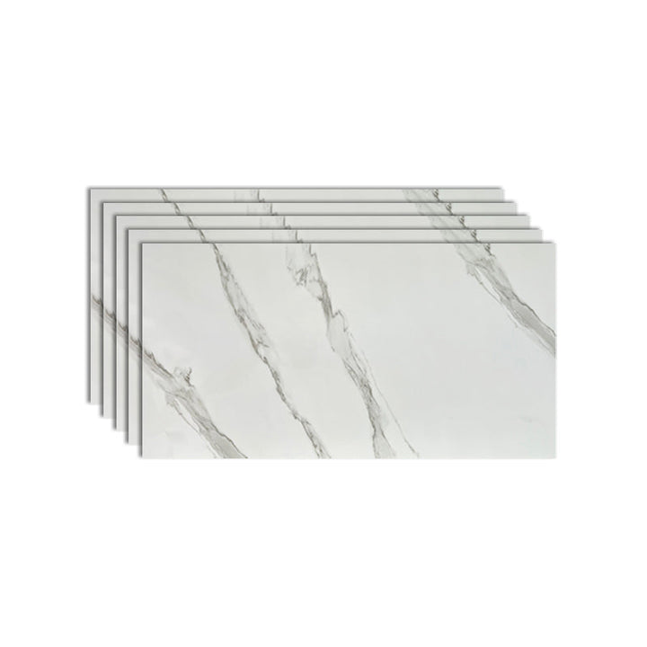 Lisslune | Rectangular Peel and Stick Back Wall Tile Modern Tile-Peel & Stick