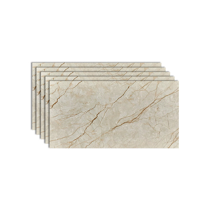 Lisslune | Rectangular Peel and Stick Back Wall Tile Modern Tile-Peel & Stick