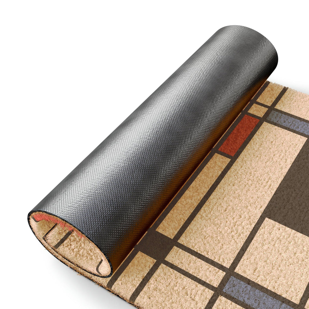 Lisslune | Elegant Adjustable Geometric Front Door Welcome Mat - Luxury Entrance Décor