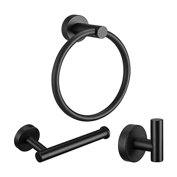 Lisslune | Traditional Bathroom Hardware Accessory Set Towel Ring/Bathrobe Hook/Towel Bar