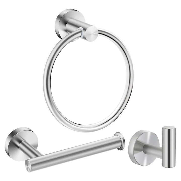 Lisslune | Traditional Bathroom Hardware Accessory Set Towel Ring/Bathrobe Hook/Towel Bar