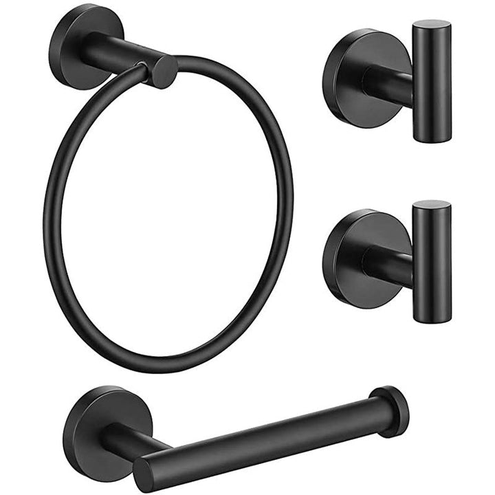 Lisslune | Traditional Bathroom Hardware Accessory Set Towel Ring/Bathrobe Hook/Towel Bar