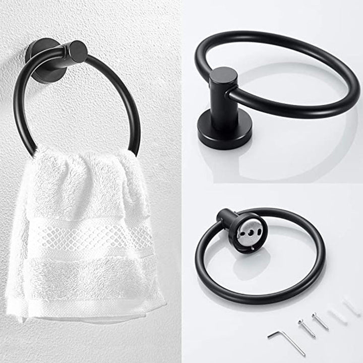 Lisslune | Traditional Bathroom Hardware Accessory Set Towel Ring/Bathrobe Hook/Towel Bar