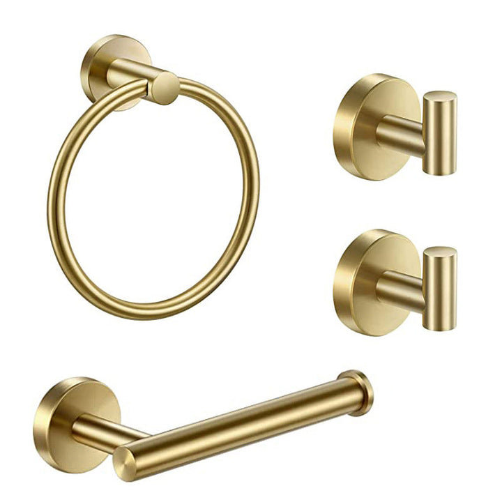 Lisslune | Traditional Bathroom Hardware Accessory Set Towel Ring/Bathrobe Hook/Towel Bar