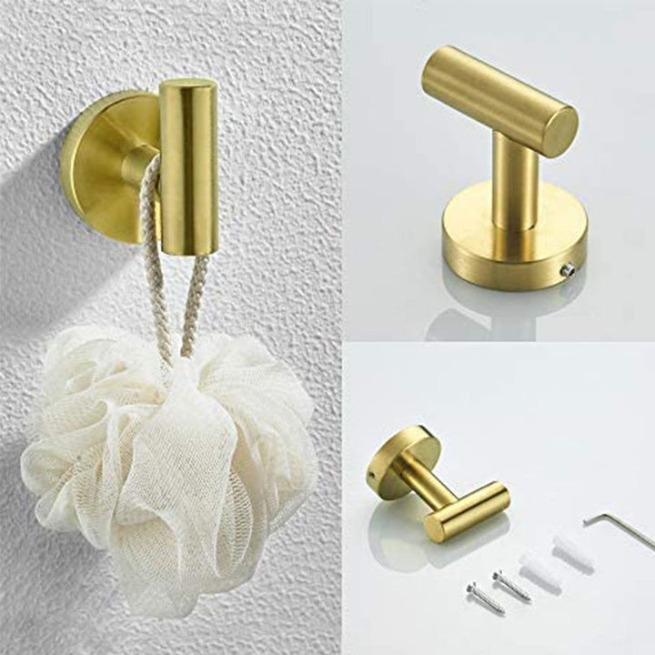 Lisslune | Traditional Bathroom Hardware Accessory Set Towel Ring/Bathrobe Hook/Towel Bar