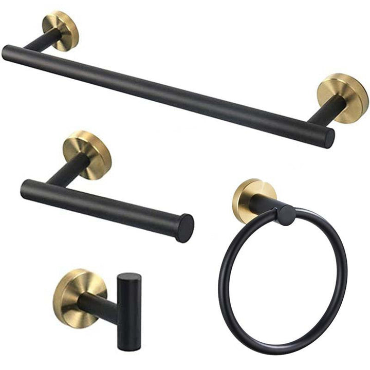 Lisslune | Traditional Bathroom Hardware Accessory Set Towel Ring/Bathrobe Hook/Towel Bar